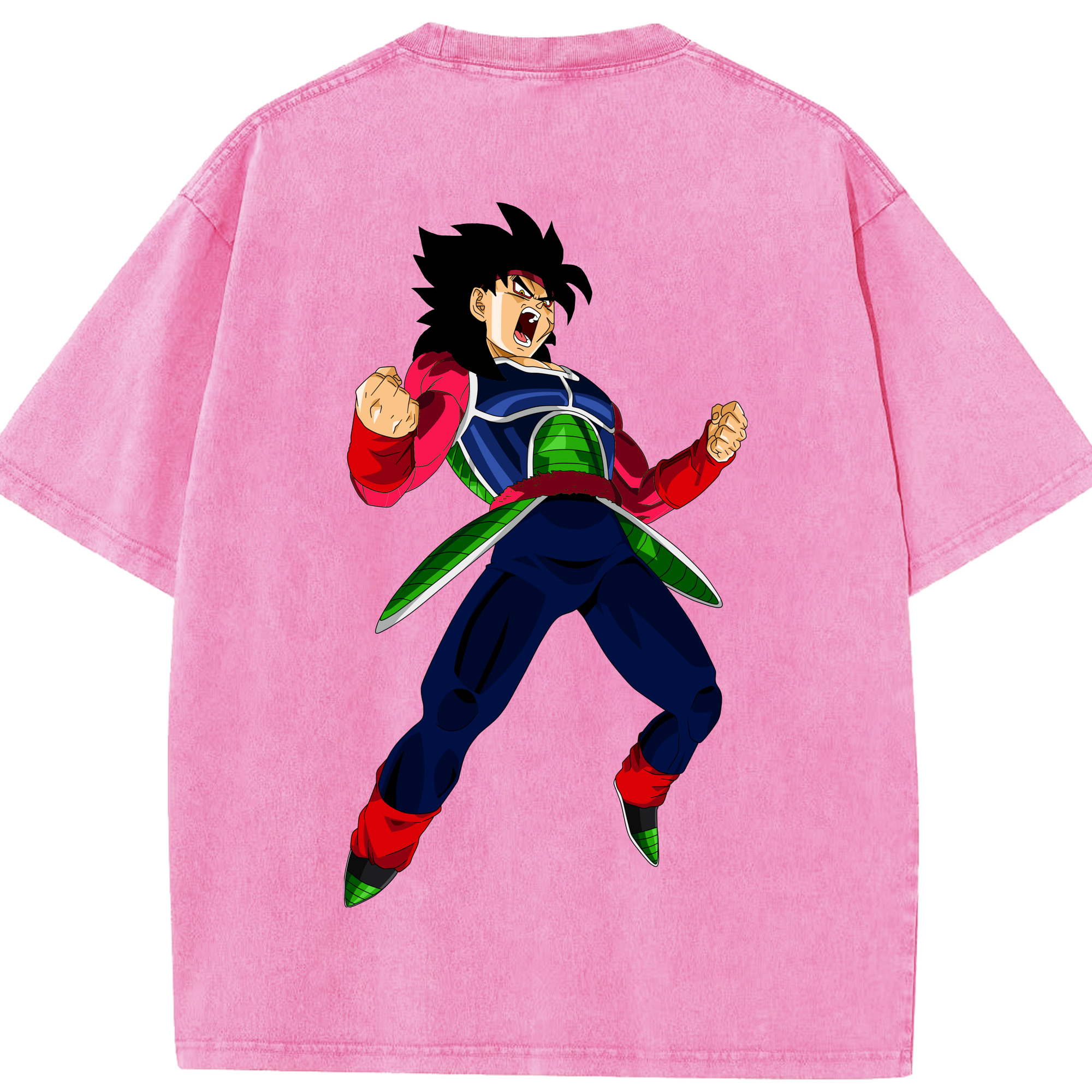 （画像用） ドラゴンボール バーダック DRAGON BALL Burdock 綿100% ヴィンテージ風 半袖Tシャツ（背面プリント）